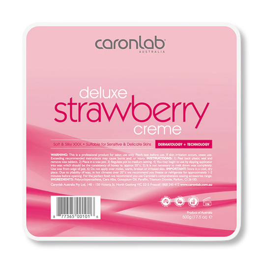 Caronlab Strawberry Creme Hard Wax Tray 500g