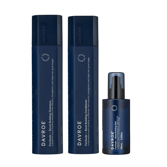 Davroe Fortitude Bond-Building Shampoo, Conditioner & Building Elixir Trio
