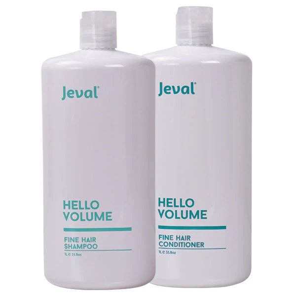 Load image into Gallery viewer, Jeval Hello Volume Fine Hair Shampoo &amp; Conditioner Duo 1 Litre
