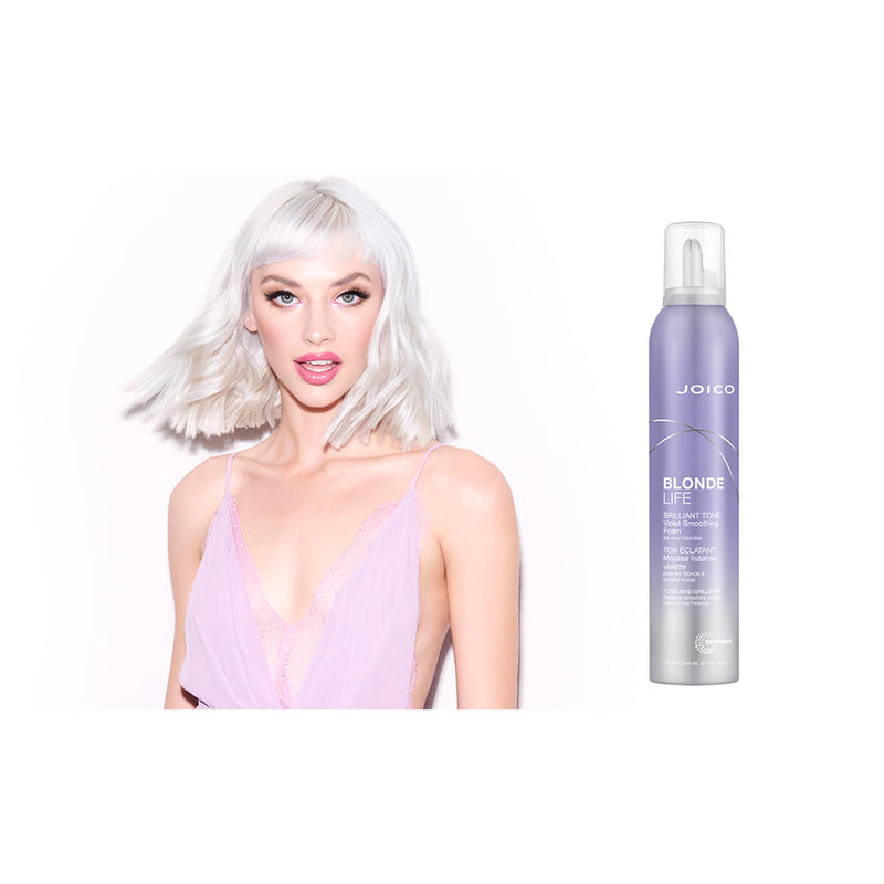 Load image into Gallery viewer, Joico Blonde Life Brilliant Tone Violet Smoothing Foam 190g - Beautopia Hair &amp; Beauty
