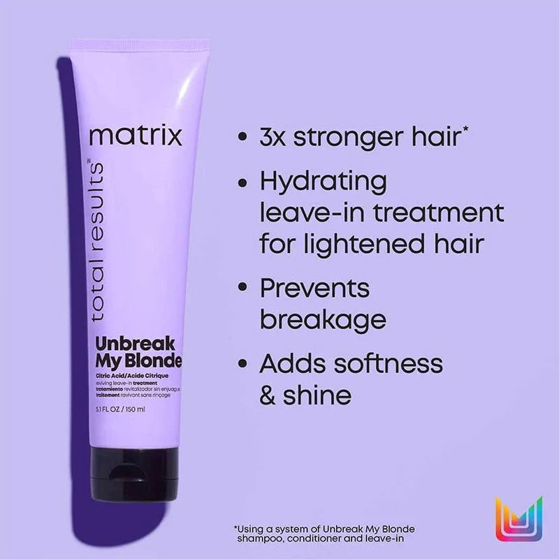 Load image into Gallery viewer, #Matrix Total Results Unbreak My Blonde Leave-in Treatment 150ml (discontinued)
