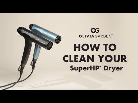 Load and play video in Gallery viewer, Olivia Garden SuperHP™ High Performance Professional Hair Dryer Matte Black

