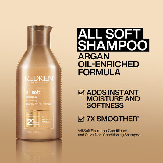 Redken All Soft Shampoo, Conditioner & Mask Trio