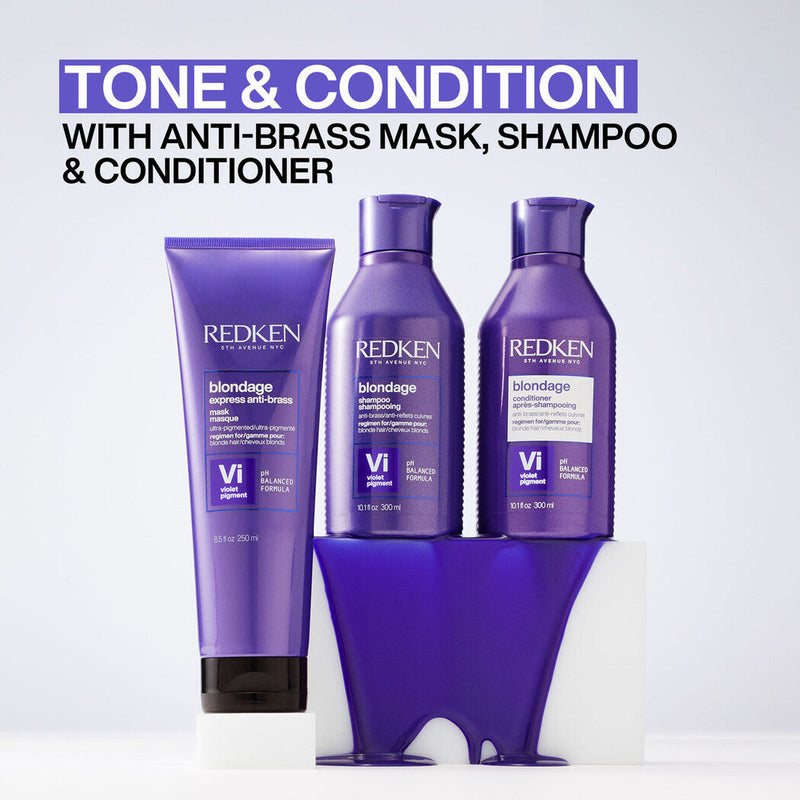 Load image into Gallery viewer, Redken Color Extend Blondage Express Anti-Brass Mask 250ml
