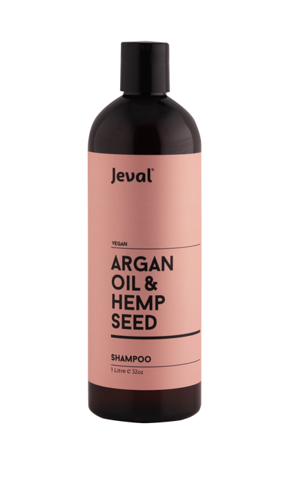 Jeval Infusions Argan Oil & Hemp Seed Shampoo 1 Litre - Beautopia Hair & Beauty